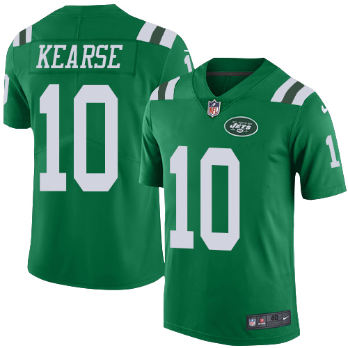 Nike Jets #10 Jermaine Kearse Green Men's Stitched NFL Elite Rush Jersey
